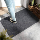 Custom Cut Grey Dust Control Entrance Mat – Non-Slip Vinyl Border