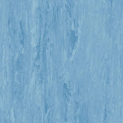 Homogeneous Crystal Blue Slip Resistant Vinyl Sheet Safety Flooring Roll